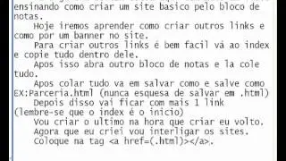Como criar um site pelo bloco de notas 2# basico html