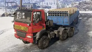 SnowRunner Mods - TATRA Truck Phoenix on a thin ice