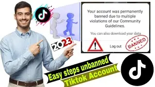 How to unbanned tiktok account | your account was permanently banned due to multiple violations 2023
