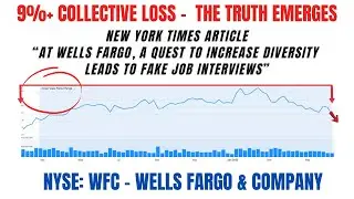 9%+ Collective Loss | WFC Stock | Wells Fargo & Company  Securities Class Action Lawsuit 