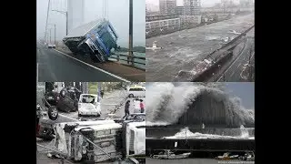 Japan Cyclone 2018 | Typhoon Jebi | Rare video footage