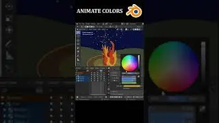 How to Animate Colors in Blender Grease Pencil #shorts