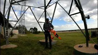 Climbing The North Tower, Antenna Inspection