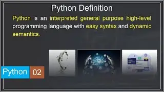 The Definition of Python #pythonprogramming #introductiontopython #pythontutorial  #pythontutorial