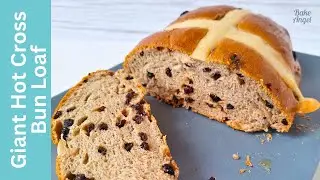 How to Make a Giant Hot Cross Bun Loaf | Vegan Baking