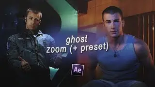ghost zoom (with preset) ; after effects