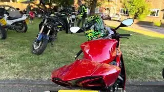 Superbikes at cliffwoods classic car show | Six bells pub