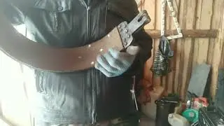 Клепаю фрикционную тормозную ленту на ТДТ 55
