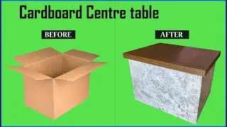 How to Make Center Table || Cardboard Center table
