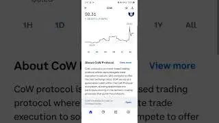 New Coin (Crypto) CoW Protocol (COW) has been listed On Coinbase