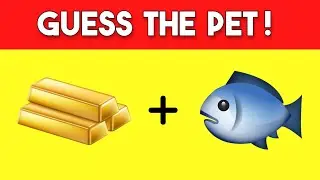 Can You Guess The PET From The Emojis? (Hard) | Fun Emoji Game