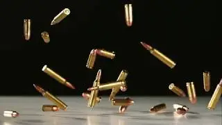 Gun Bults  Slow Motion 8K Ultra HD Video