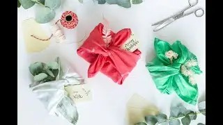 Nachhaltige Geschenkverpackungen aus selbst gebatiktem Stoff 🎄🎅 | simplicol