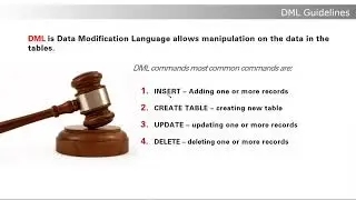 SQL | DML Guidelines