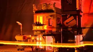 Лего Зоомагазин и кафе (Creator 31097). Мини-анимация + Ночная подсветка.