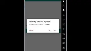 Alert Dialog  in Android - Android Studio