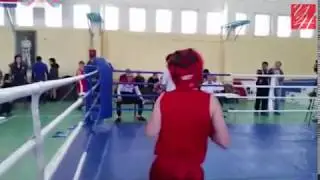 Финальный бой шахтёрца Артура Батмена со спортсменом из Холмска