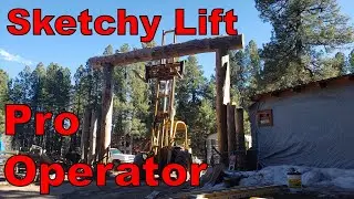 Sketchy Offroad Forklift In Action.. Send it....