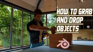 Proper Way to Grab and Drop Objects in Blender