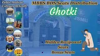 Mbbs/Bds Seats Distribution | Reciprocal Seats | Self Finance Seats | #mdcat2024 #duhs #paperleak