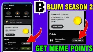 Blum Season 2 Airdrop | Blum Meme Points | How To Get Blum Meme Points | Blum Airdrop