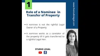 What is the purpose of Nomination in Transfer of Property ? #shorts #legal
