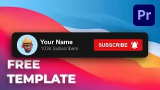 Free YouTube Subscribe Animation Template | Premiere Pro Mogrt