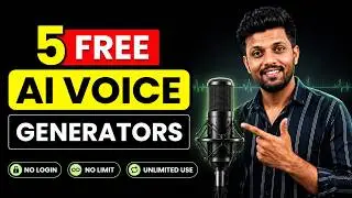 5 FREE AI Voice Generators 2026 🎙️ Hindi Text to Speech (No Login & Unlimited)