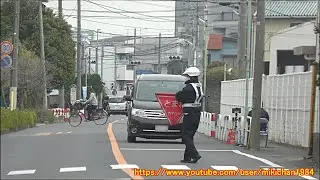 ネズミ捕りの瞬間　対向車線の車が目の前で捕まる！！埼玉県川口市領家