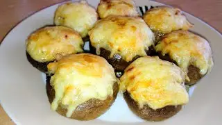 Готовится на раз-два. Фаршированные шампиньоны. 🍄/ Stuffed mushrooms