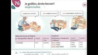 76-dars | Grammatik Aktiv A1-B1 | Je.......desto