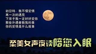 【温柔女声伴睡夜读】初恋时，我不懂爱情；再一次的遇见；下辈子我一定好好爱你；那些外遇者教我的事；你的爱情是什么故事 | 海浪声声 | 喃喃细语入梦乡 | 十小时长度，真的陪睡哦！