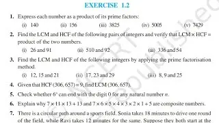 Exercise 1.2 CLASS 10th NCERT SOLUTIONS | LECTURE-2 | CBSE-10th  NCERT 1.2 solutions