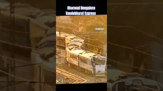 Dharwad Bangalore Vandebharat Express #davangere #hubballi #hubli #bangalore #trainvideos #railgadi