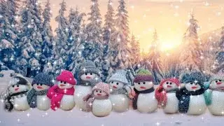 knitting a snowman on the 22 pin machine