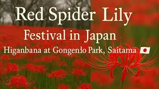 Red Spider Lily Festival in Japan | Higanbana at Gongendo Park, Saitama 🌺🇯🇵