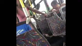 Fight On Bus Over Daughter - 2016
