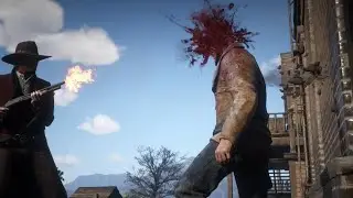 Red Dead 2 -  Brutal Kills - Funny Moments - Shotgun Gameplay - Ragdoll Physics Euphoria