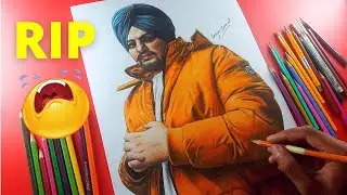 RIP Sidhu Moose Wala 😭😭 Drawing Tribute To 