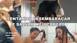 Como consegui desembaraçar meu cabelo depois de 15 dias sem lavar 😫