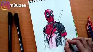 How to draw DEADPOOL || Deadpool drawing