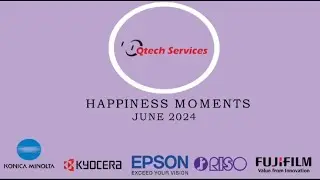 Qtech Services June month happiness moment | #kyoceramachineinstallation #printer #copier #scanner