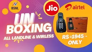 Beetel X70 Cordless Landline Phone II Black II Unboxing II BSNL || Jio || Airtel Fiber Using Hindi