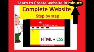 html website template in minute | website template tutorial