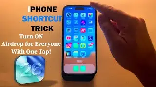 One Tap to Turn On AirDrop for Everyone! iPhone Shortcut Trick | airdrop button on iphone 
