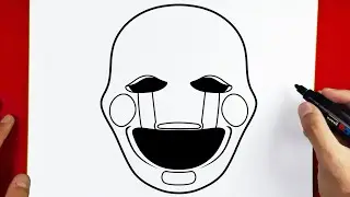How to Draw The Puppet - Five Nights at Freddy's | FNAF