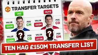 Ten Hag's £150m Transfer List REVEALED!