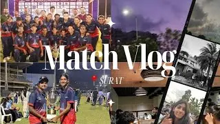 Match Vlog📍Surat | Packing & Shopping 🛍 | Women's Challenger Trophy 🏆| KITPITS 🤍