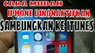iphone disabled connect to itunes