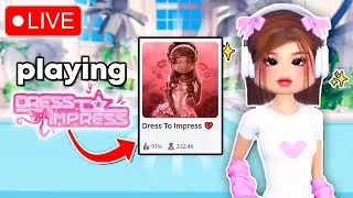 🔴LIVE! PLAYING DRESS TO IMPRESS! (CUSTOM THEMES)